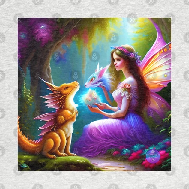 Fairy & Dragon (Friends) by Morrigan Austin